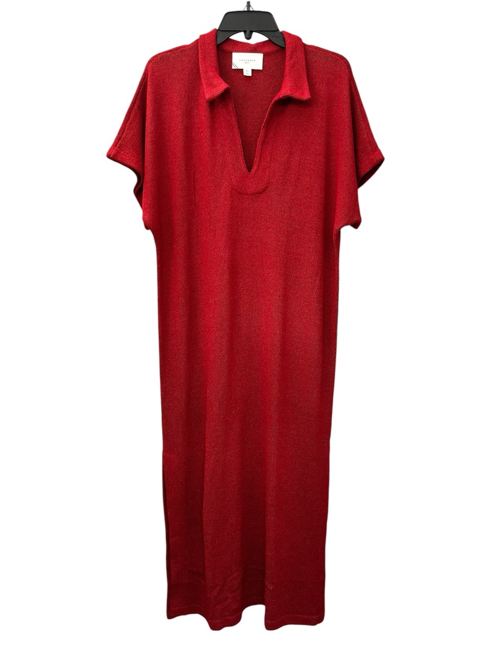 NWT Tuckernuck Pomander Place Dress Maren Polo Red Knit Midi Size Medium-Large
